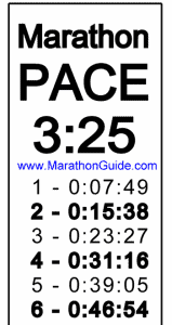 Marathon Pace Wristband